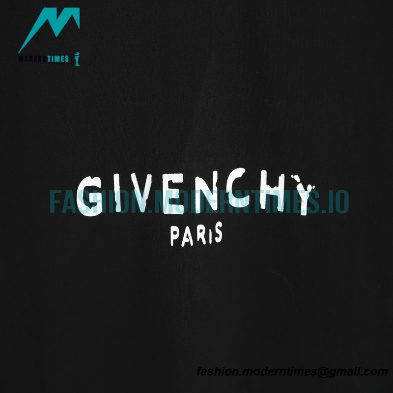 Givenchy - 22SS Damaged Letter Print Short Sleeve T-shirt