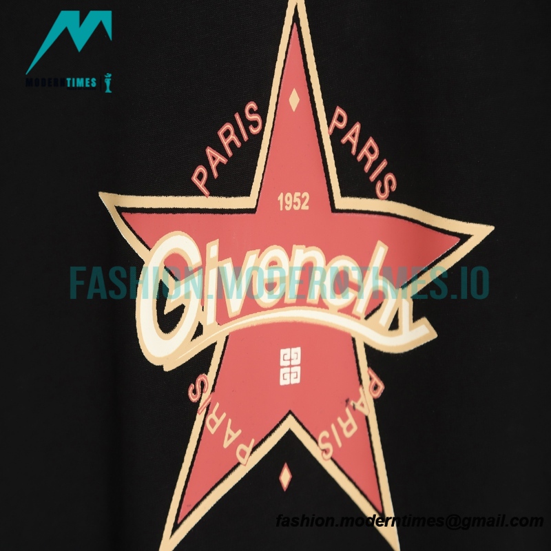 Givenchy - 23SS Pentagram Print Short Sleeve T-shirt