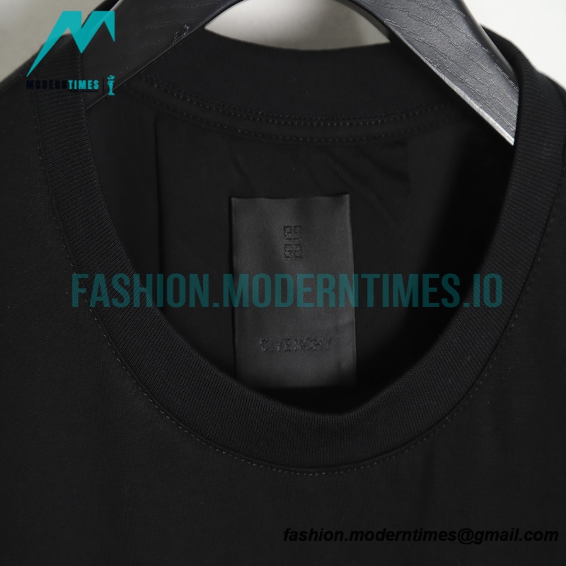 Givenchy - 22SS Four-palace Letter Embroidered Short Sleeve T-shirt