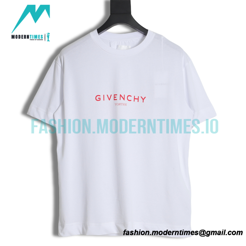 Givenchy - 22SS Reverse Letter Print Short Sleeve T-shirt