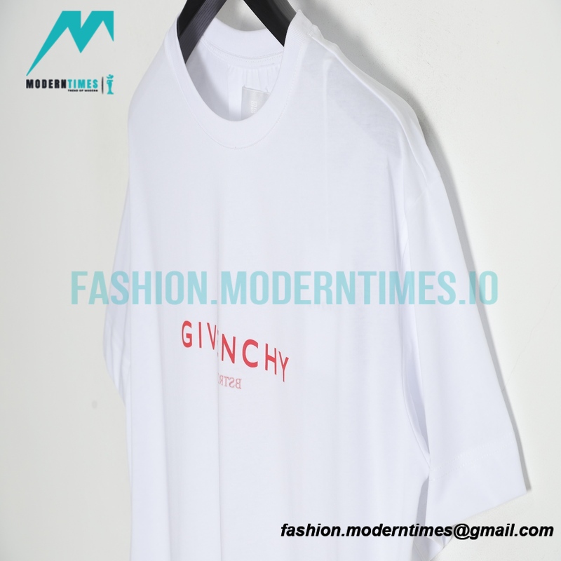 Givenchy - 22SS Reverse Letter Print Short Sleeve T-shirt