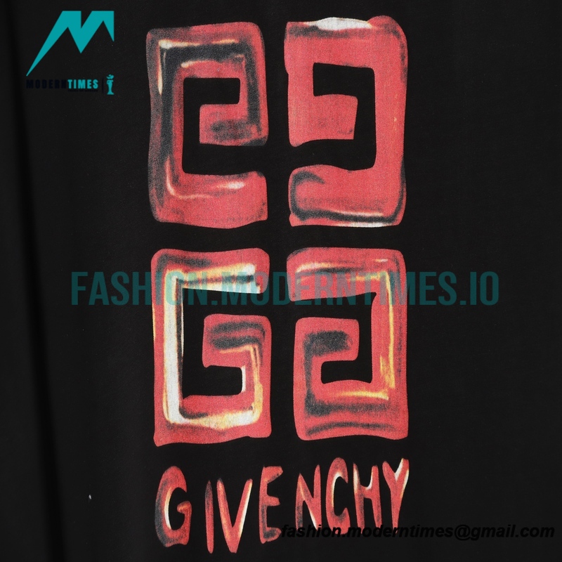Givenchy - 23SS Painted Print Short Sleeve T-shirt