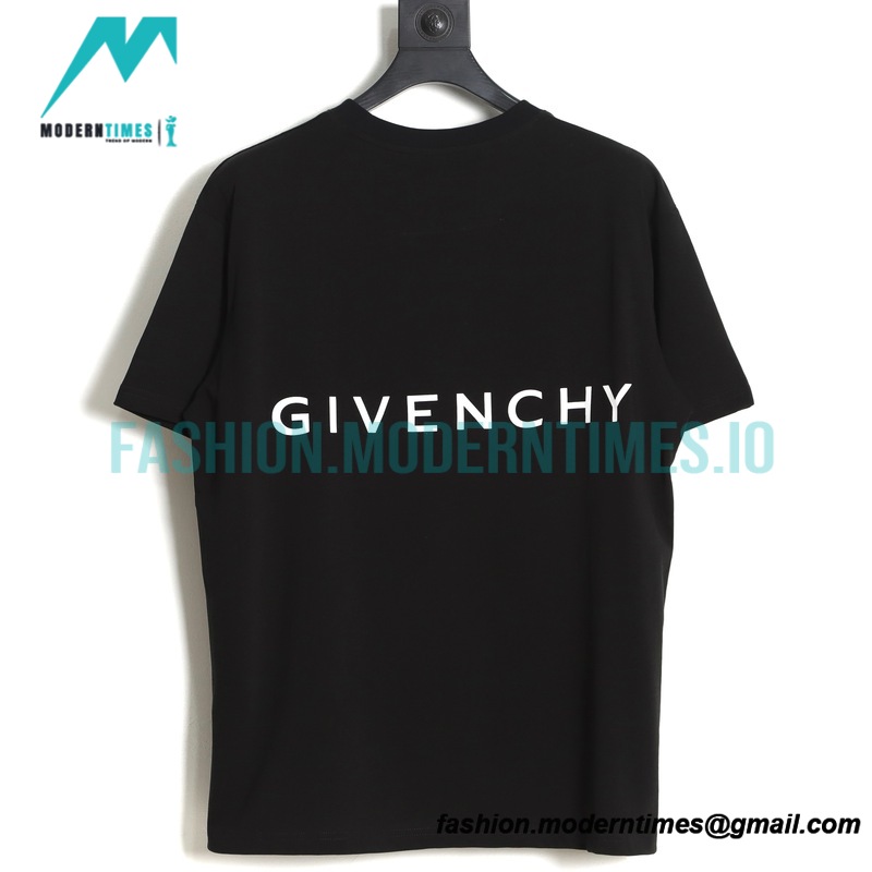 Givenchy - 23ss Pentagram Pattern Stitching Short Sleeve T-shirt