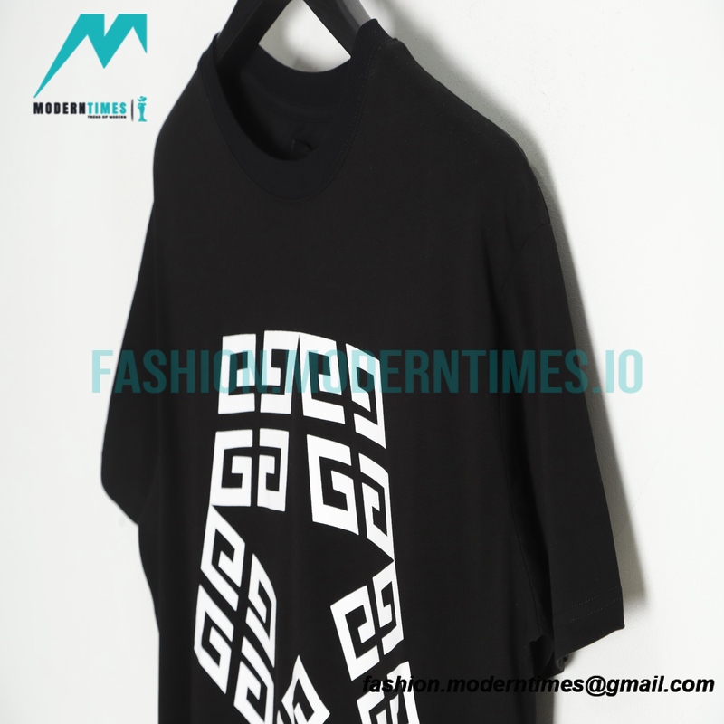 Givenchy - 23ss Pentagram Pattern Stitching Short Sleeve T-shirt