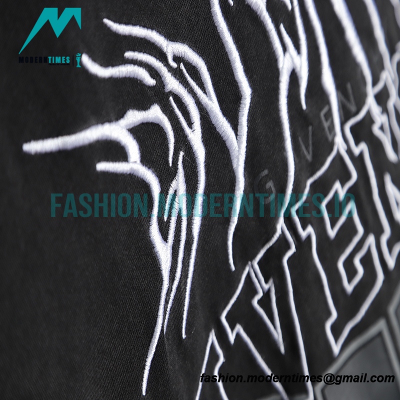 Givenchy - Wash Letter Embroidery Short Sleeve