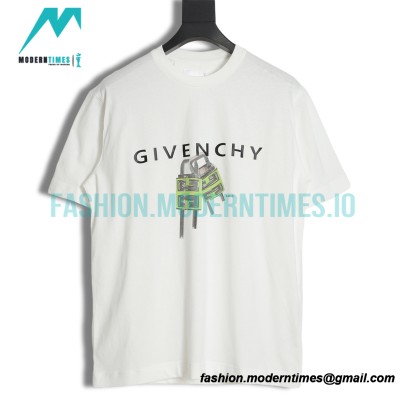 Givenchy - 23SS Small Lock Head Letter Short Sleeve T-shirt