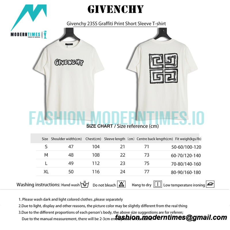 Givenchy - 23SS Graffiti Print Short Sleeve T-shirt