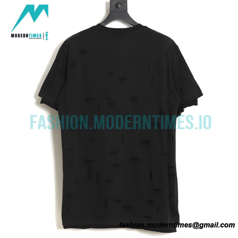 Givenchy - 23AW Body Ripped Fake Two Short Sleeved T-shirts