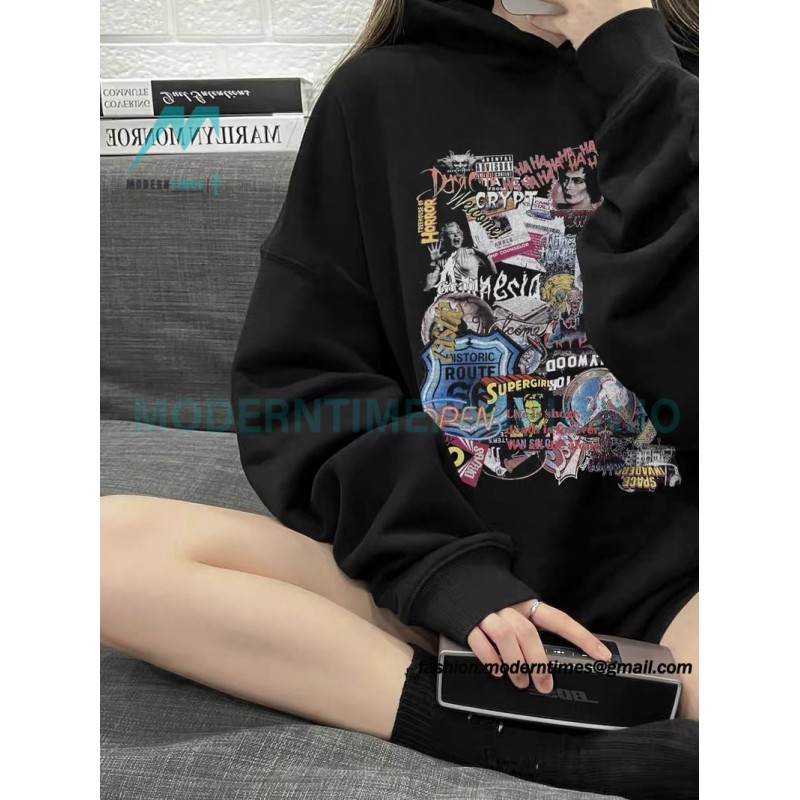 Grailz - 23FW Poster Printed Floral Hoodie