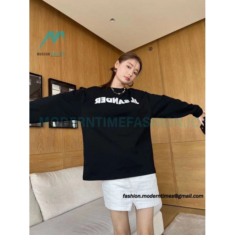 Jil Sander - 23FW Classic Chest Letter Print Long Sleeve T-shirt