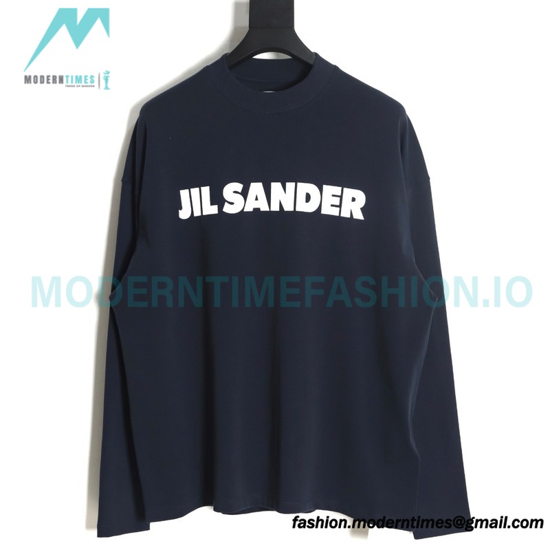 Jil Sander - 23FW Classic Chest Letter Print Long Sleeve T-shirt