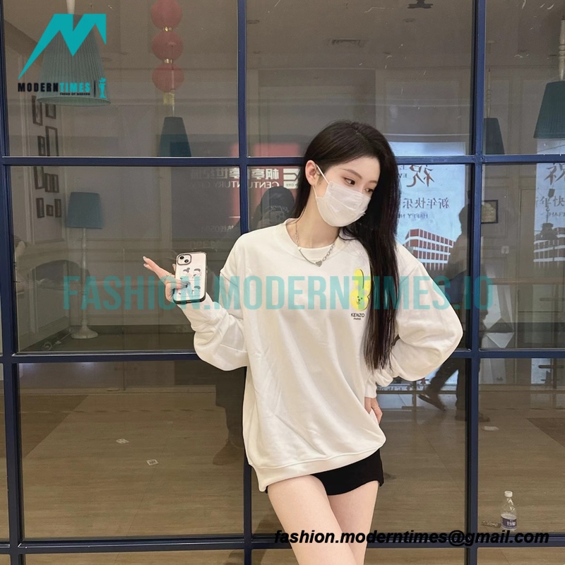 Kenzo - 23SS Bunny Print Crewneck Hoodie