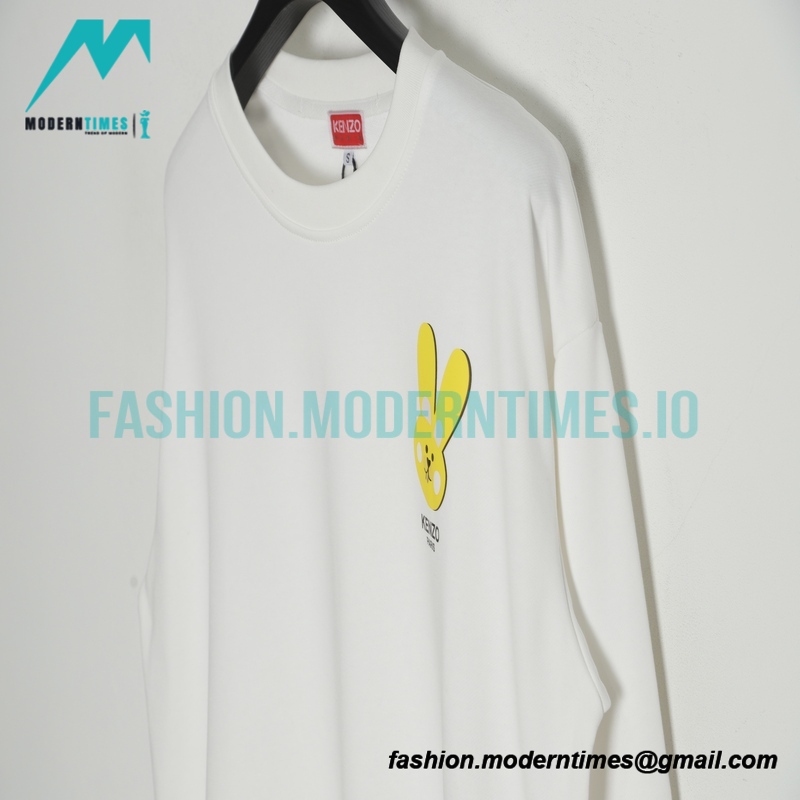 Kenzo - 23SS Bunny Print Crewneck Hoodie