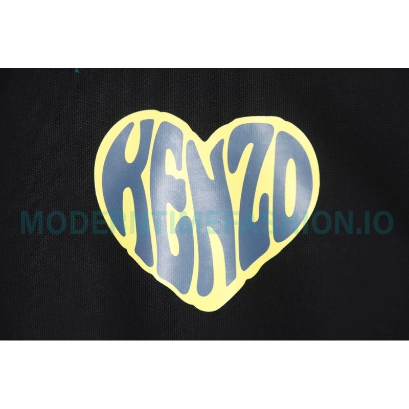 Kenzo - 23FW Small Love Printed Crew-neck Hoodie