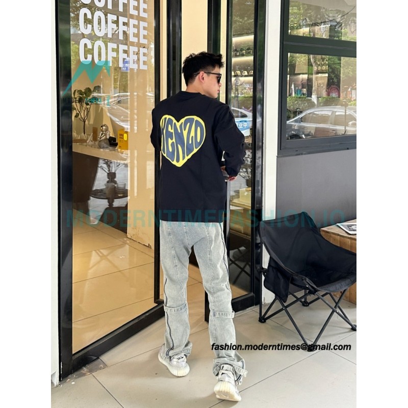 Kenzo - 23FW Small Love Printed Crew-neck Hoodie