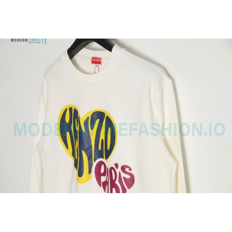 Kenzo - 23FW Small Love Printed Crew-neck Hoodie