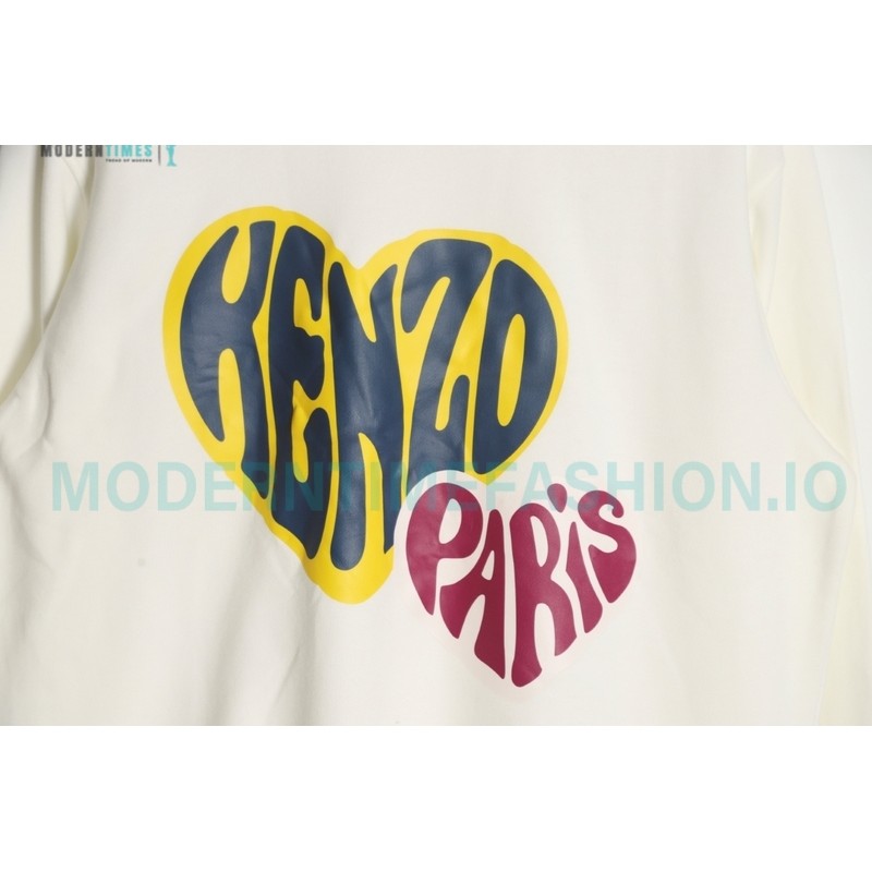 Kenzo - 23FW Small Love Printed Crew-neck Hoodie