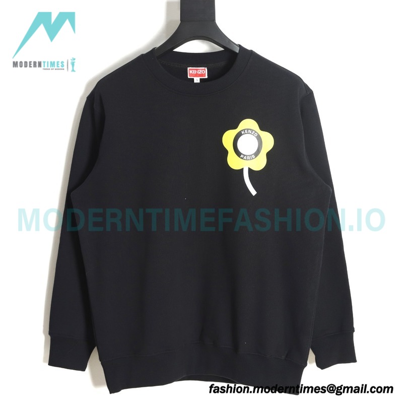 Kenzo - 23FW Floral Print Crew Neck Hoodie