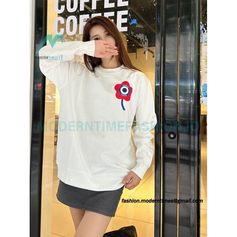 Kenzo - 23FW Floral Print Crew Neck Hoodie