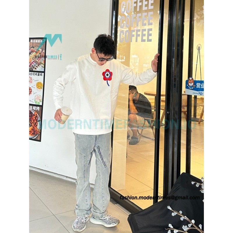 Kenzo - 23FW Floral Print Crew Neck Hoodie