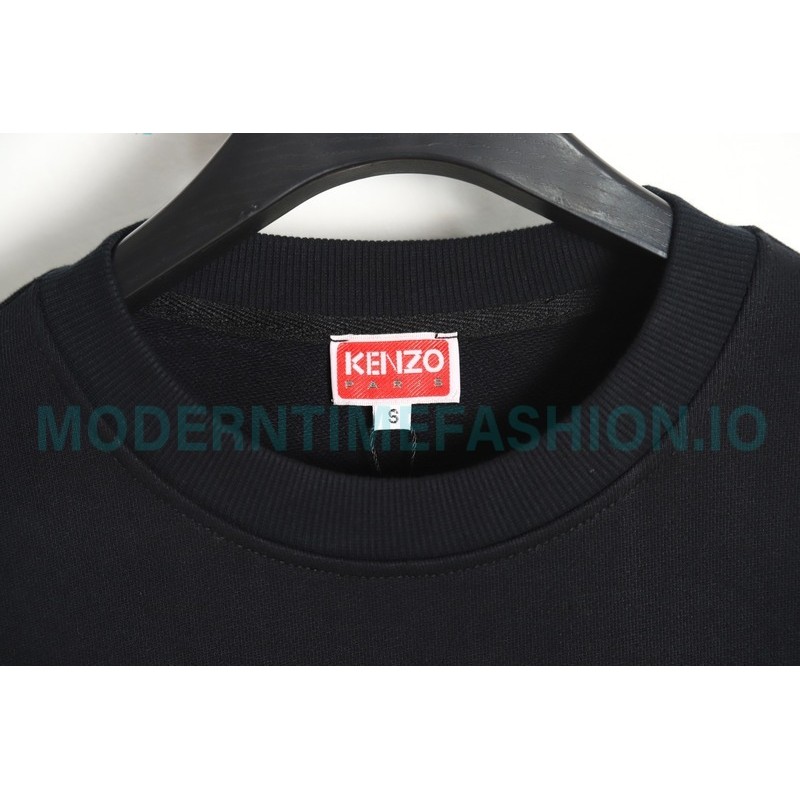 Kenzo - 23FW Elephant Print Crew Neck Hoodie