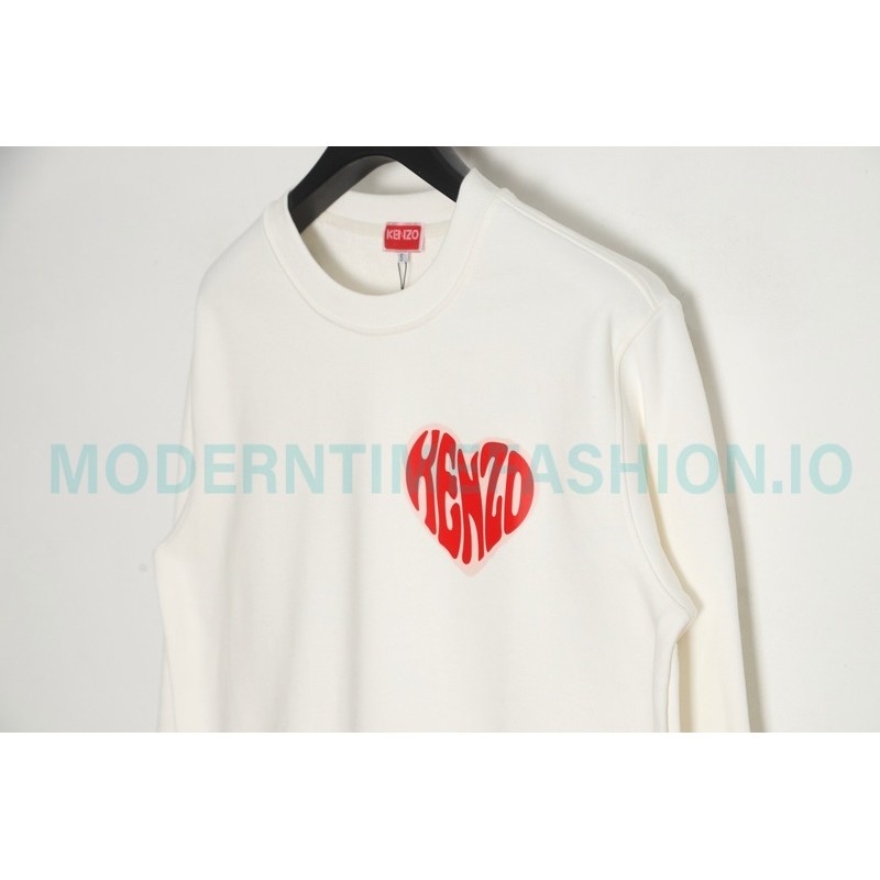 Kenzo - 23FW Big Love Printed Crew-neck Hoodie