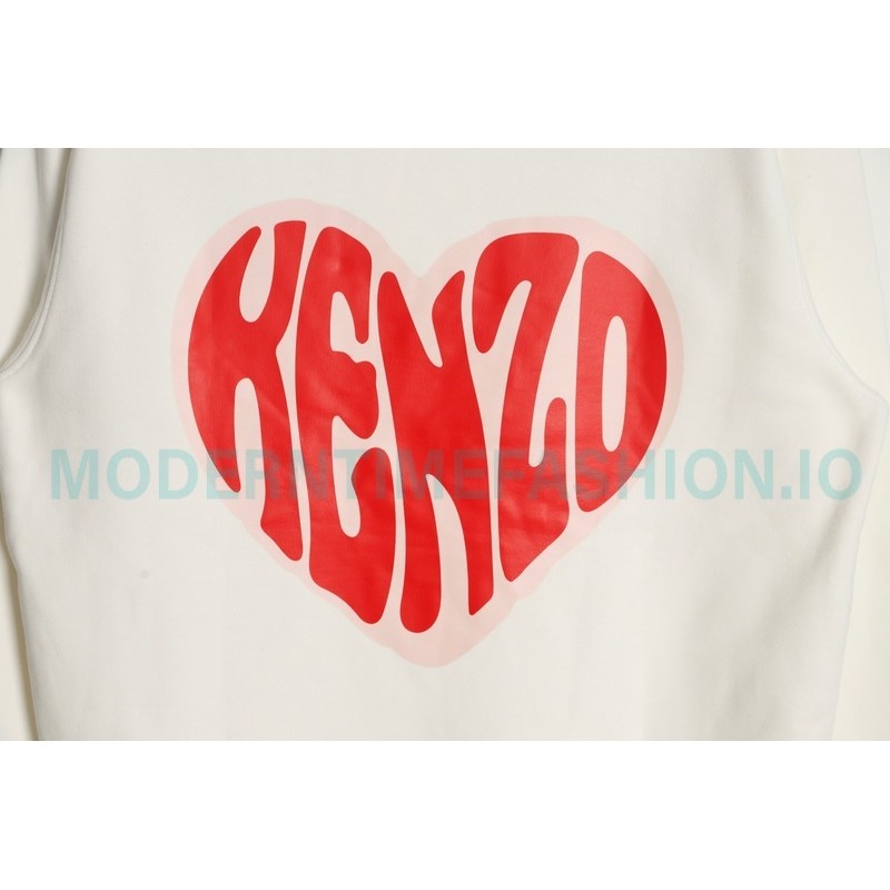 Kenzo - 23FW Big Love Printed Crew-neck Hoodie