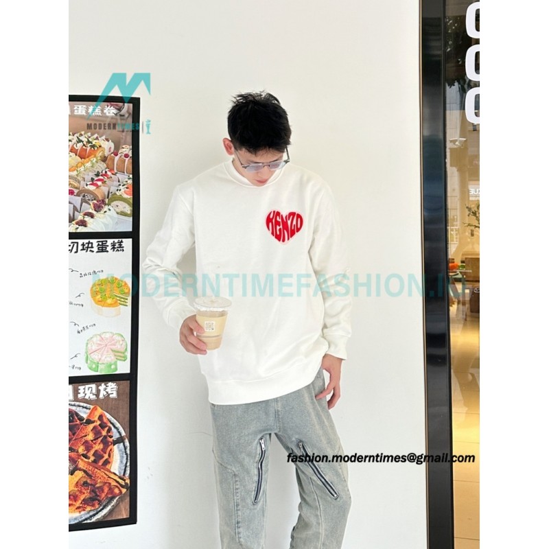 Kenzo - 23FW Big Love Printed Crew-neck Hoodie