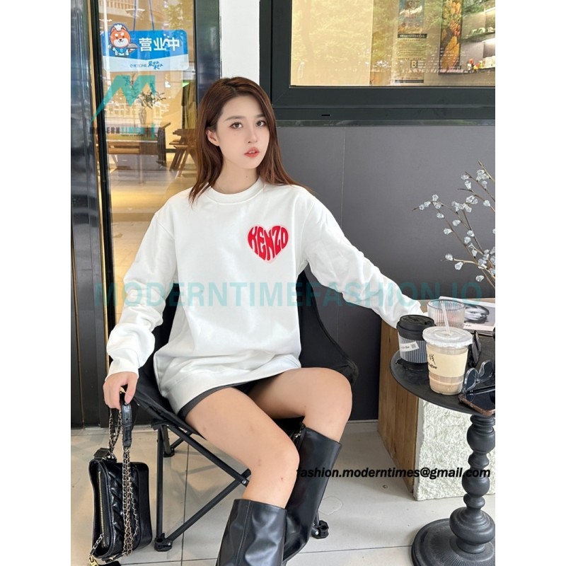 Kenzo - 23FW Big Love Printed Crew-neck Hoodie