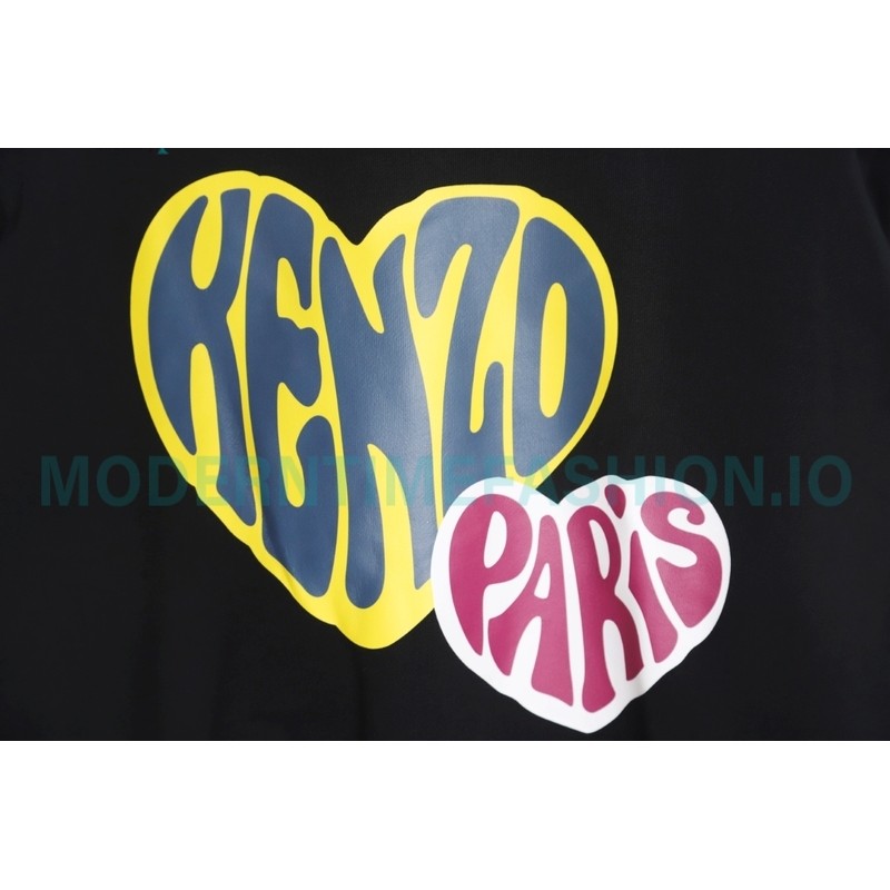 Kenzo - 23FW Big Love Printed Crew-neck Hoodie