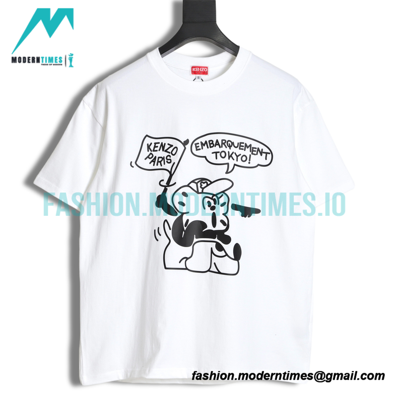 Kenzo - Nigo Co-branded Cartoon Print Short-sleeved T-shirt