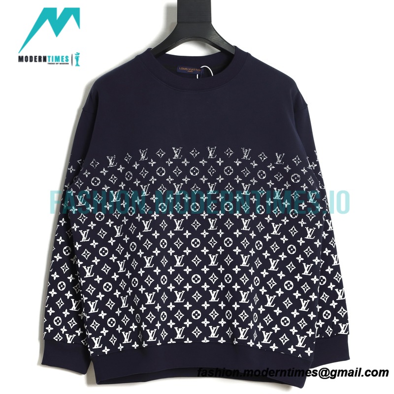 Louis Vuitton - 23ss New Color Star Gradient Full Print Round Neck Hoodie