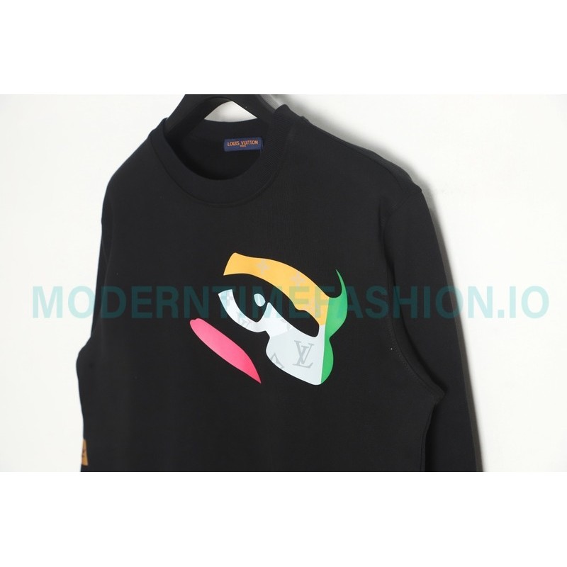 Louis Vuitton - 23FW Colorful Eye Print Crewneck Hoodie