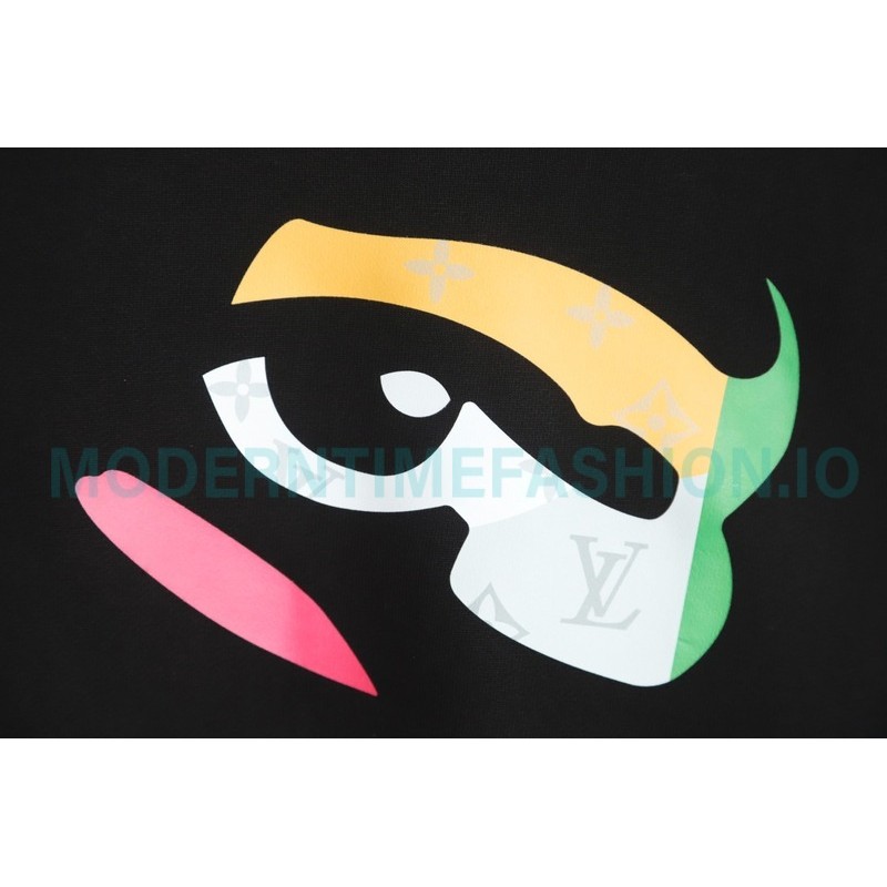 Louis Vuitton - 23FW Colorful Eye Print Crewneck Hoodie