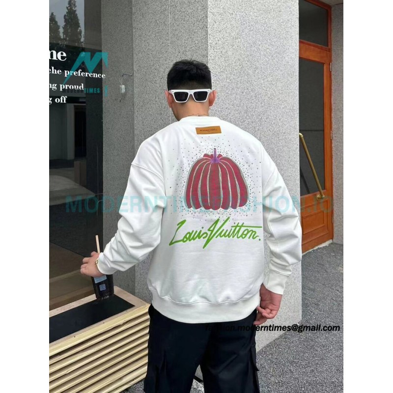 Louis Vuitton - Pumpkin Letter Crewneck Hoodie