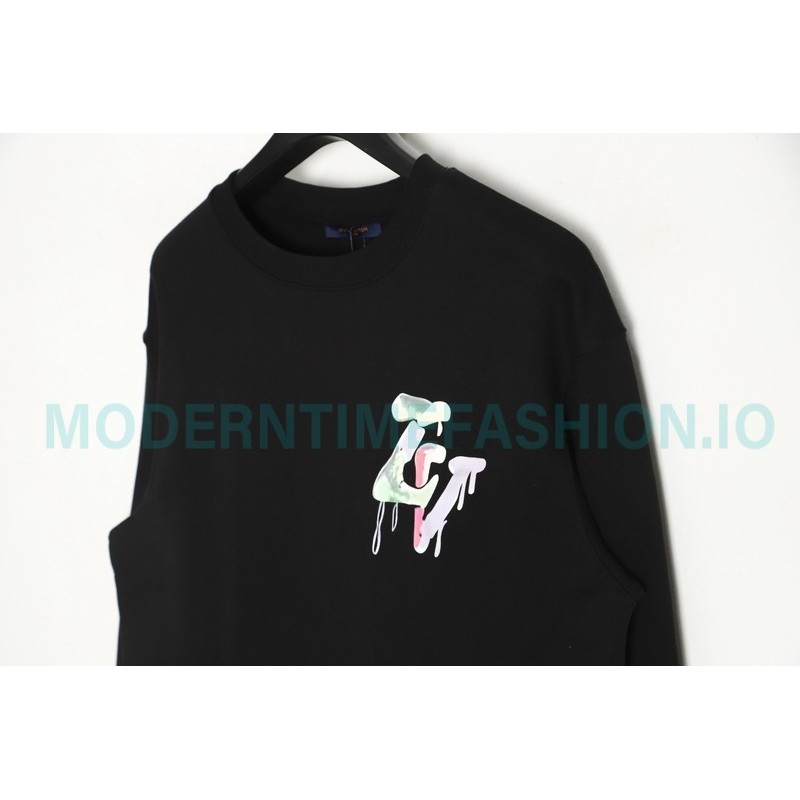 Louis Vuitton - 23FW Graffiti Letter Printed Crewneck Hoodie