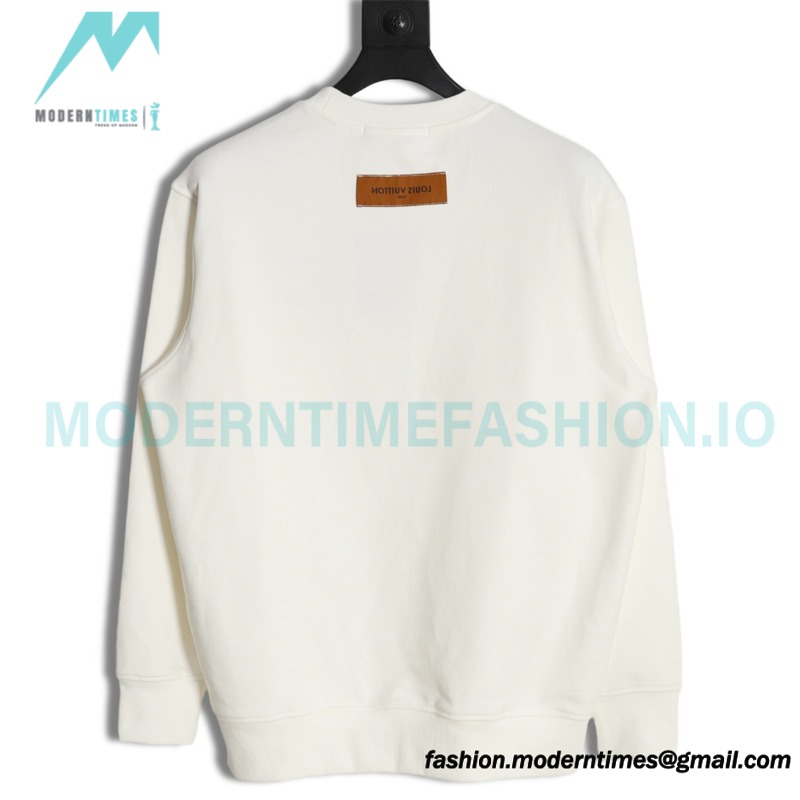 Louis Vuitton - 23FW  Pin Embroidered Crewneck Hoodie