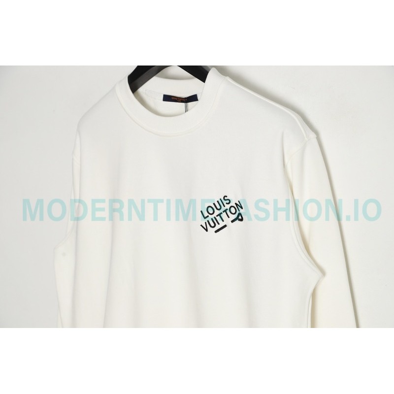 Louis Vuitton - 23FW  Pin Embroidered Crewneck Hoodie
