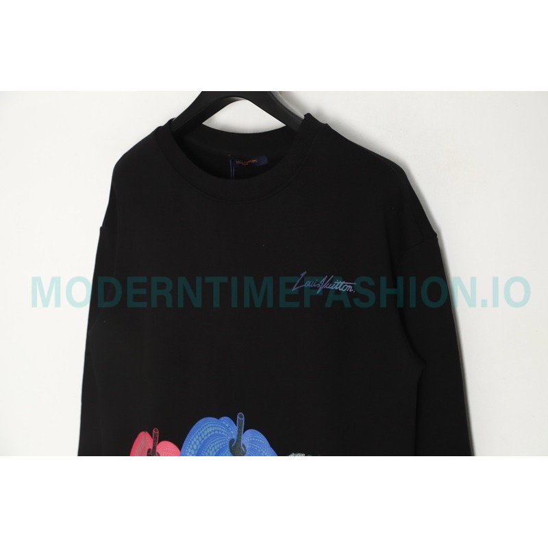 Louis Vuitton - Yayoi Kusama 23ss Pumpkin Print Cotton Crewneck Hoodie