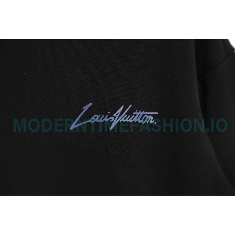Louis Vuitton - Yayoi Kusama 23ss Pumpkin Print Cotton Crewneck Hoodie