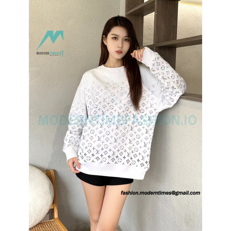 Louis Vuitton - 23FW Full Print Presbytery Gradient Crewneck Hoodie