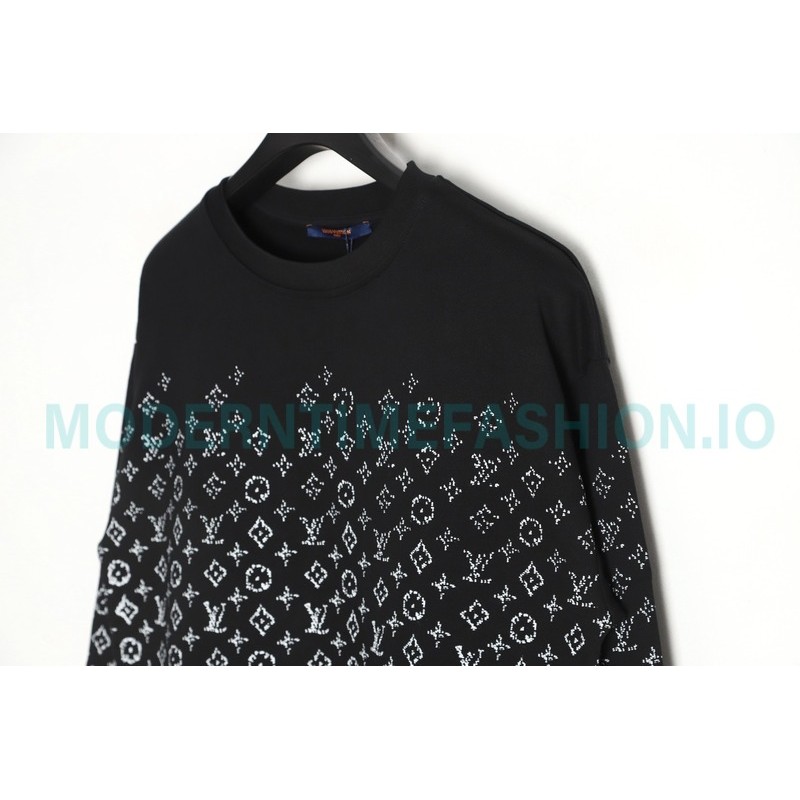 Louis Vuitton - 23FW Full Print Presbytery Gradient Crewneck Hoodie