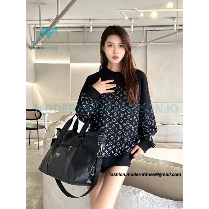Louis Vuitton - 23FW Full Print Presbytery Gradient Crewneck Hoodie