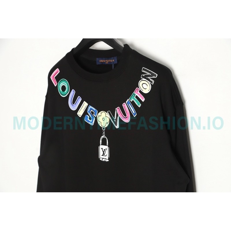Louis vuitton - Colorful Printed Beaded Chain Hoodie
