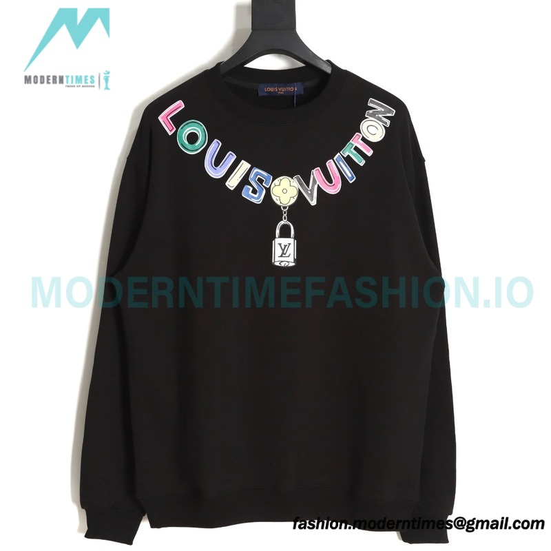 Louis vuitton - Colorful Printed Beaded Chain Hoodie