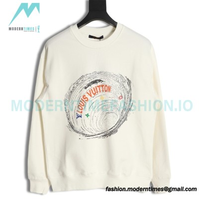 Louis Vuitton - Whirlpool Foam Printed Crewneck Hoodie