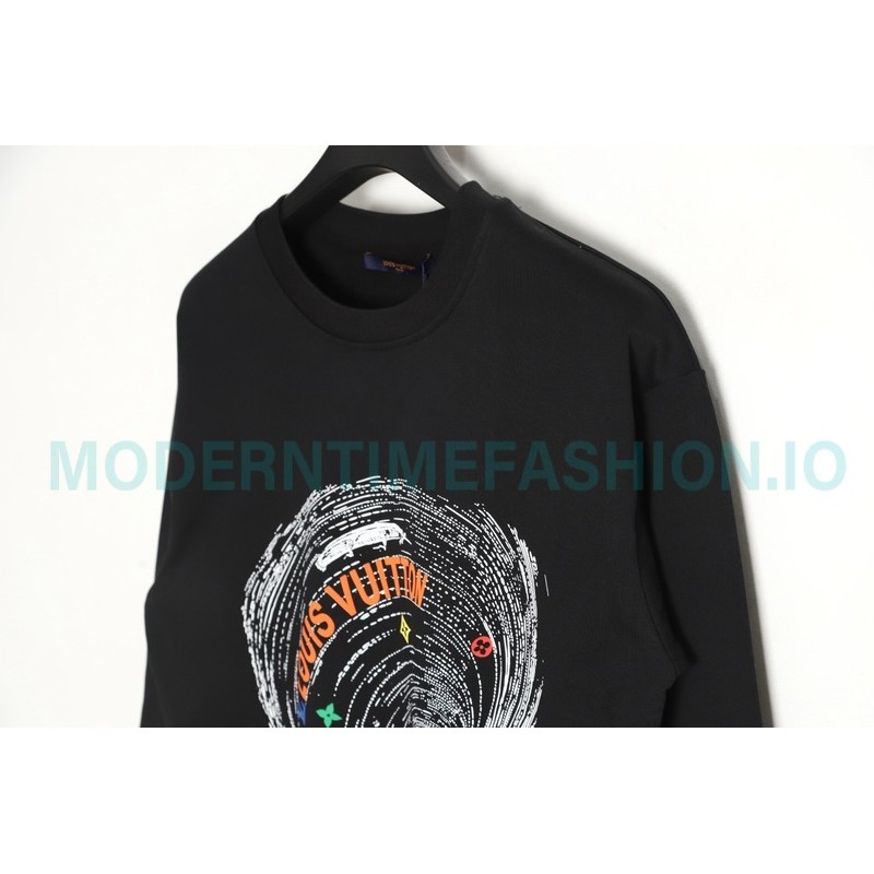 Louis Vuitton - Whirlpool Foam Printed Crewneck Hoodie