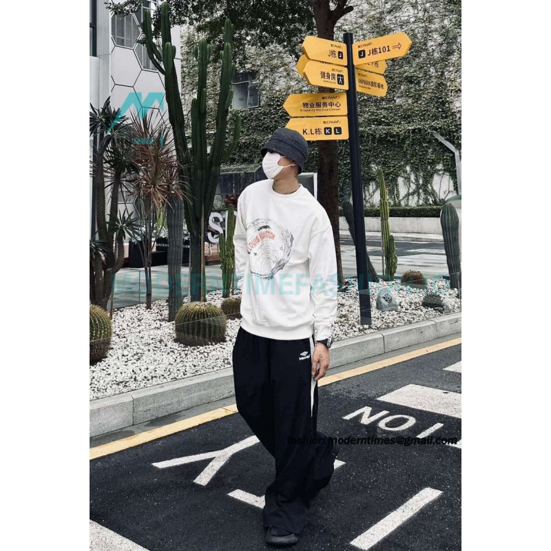 Louis Vuitton - Whirlpool Foam Printed Crewneck Hoodie