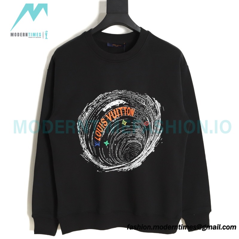 Louis Vuitton - Whirlpool Foam Printed Crewneck Hoodie