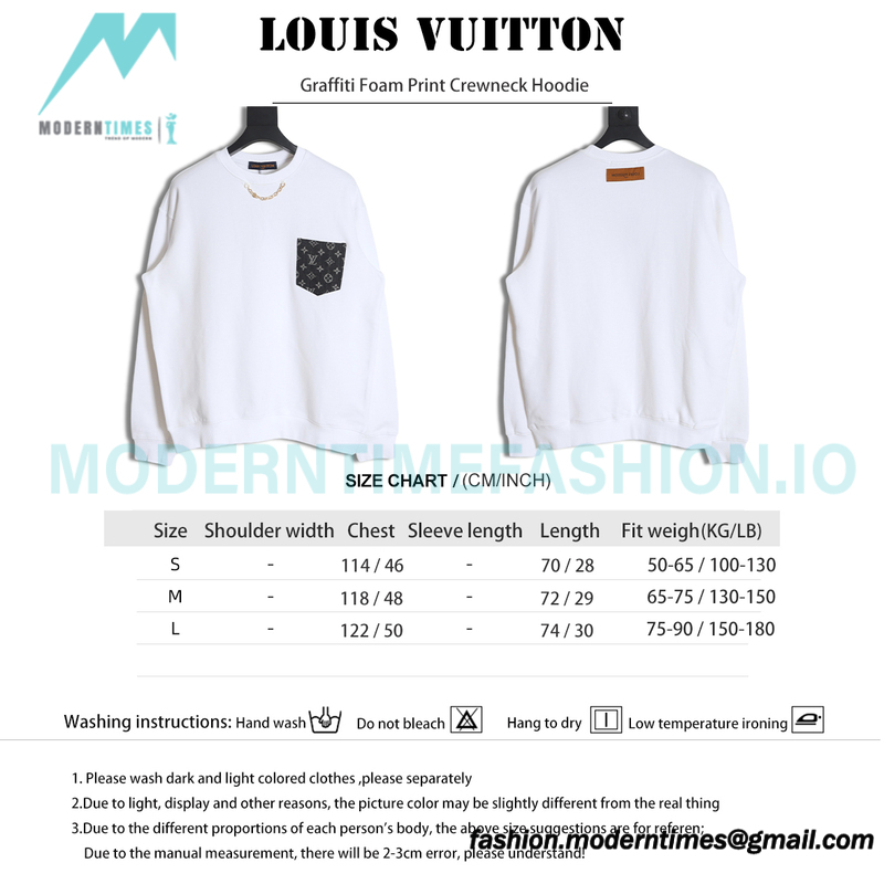 Louis Vuitton - Denim Pocket Crewneck Hoodie